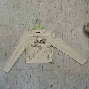 Cropped Cherub Long Sleeve